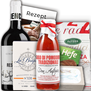 Alternative view of Vinolisa Selezione Vinolisa Pizzabox mit Sardinen & Miesmuscheln und dem Grillo Sicilia