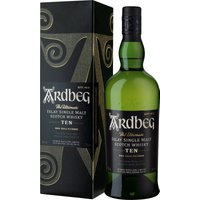 Den Titel World Whisky of the Year erhält man nicht ohne Grund: Der Ardberg Ten Years ist die Speersitze der Kult-Destillerie in Islay und erhielt diesen aussagekräftigen Titel bereits im Jahr 2008. Ehemalige Bourbon-Fässer kommen für den Single Malt Scotch zum Einsatz. Mit ein Grund für die komplexe Aromatik