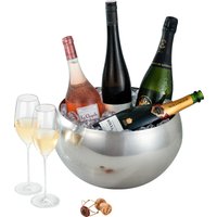 Dieser Champagner-Kühler aus der Edel-Schmiede. Philippi bringt mit seinem aufregenden und revolutionären Design Farbe auf den Tisch. Die doppelte Innenwand lässt Eiswürfel nur sehr langsam schmelzen. Und des Beste ist: In dem großen Kühler ist Platz für mehrere Flaschen!