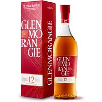 Der Single Malt Whisky aus der Glenmorangie Distillery ist ein echter Highlander aus Schottland. Er reifte zu Beginn in Bourbonfässern