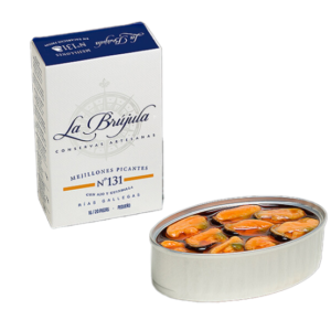 Alternative view of La Brújula Pikante Miesmuscheln mit Knoblauch und Chilli