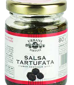 Alternative view of Urbani Tartufi Schwarze Trüffelsauce mit Pilzen 80g im Glas