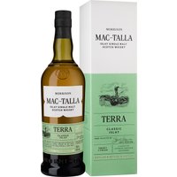 Der Mac-Talla Terra ist ein unabhängig abgefüllter Single Malt Whisky von der Insel Islay. Nach einer Lagerung in ehemaligen Bourbon-Fässern kommt der Scotch von den Morrison Destillers an der Nase mit viel Rauch