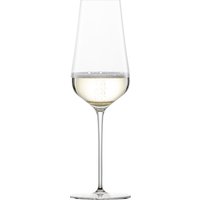 Prickelndes Erlebnis Das 25 cm hohe Champagnerglas der Hybridserie Duo von Zwiesel Glas ist die richtige Wahl für alle besonderen Momente im Leben. Der Moussierpunkt am Boden des Stielglases sorgt für eine wunderschöne Perlage im Glas. Eindrucksvolles Meisterwerk Der hauchdünne