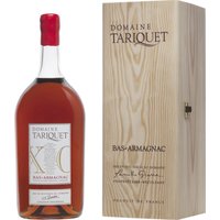 Eine bernsteingelbe Farbe und ein kräftiges Bouquet zeichnen den Armagnac Domaine Tariquet XO Pot Gascon aus. Das intensive Aroma von getrockneten Früchten und Quittengelee wird von Noten von Trockenblumen und einem Hauch Kokosnuss perfekt ergänzt. Der Auftakt am Gaumen ist fruchtig und honigartig