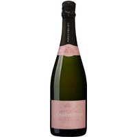 Mit seinem brillanten hellroten Farbton präsentiert sich der Champagne J. Charpentier Rosé Brut im Glas. Die Perlage dieses Schaumweins ist immens fein