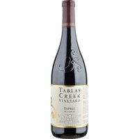 Der "Tablas Creek Vineyard Esprit de Tablas Red" begeistert mit seiner beeindruckenden Aromatik und der Bedeutung des Tablas Creek Vineyard. Geprägt von Mourvèdre und Syrah