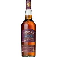 Der mit Gold prämierte Tamnavulin French Cabernet Sauvignon aus der Speyside reift wie alle Whiskys der Red Wine Cask Edition in Eichenholzfässern und erhält sein Finish in Fässern