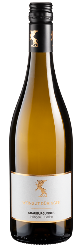 Von Vulkanstein-geprägten Böden stammt dieser Grauburgunder aus Baden. Düringer liefert hier eine trockene