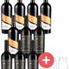 10er Rotweinpaket inkl. Gläser