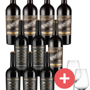 10er-Rotweinpaket + 2er-Set Schott-Zwiesel Taste Gläser