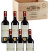 Sechs Flaschen Bordeaux
