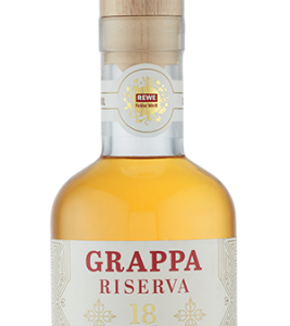 Die 18-monatige Reife in Holzfässern verleiht diesem Grappa Riserva eine weiche