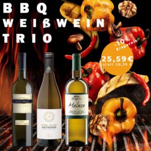 Alternative view of Vinolisa Selezione BBQ Weißwein Trio