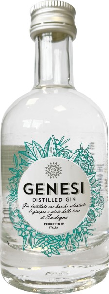 Distilleria Rau Genesi Distilled Gin Kleinflasche 0,1 l – Bild 2