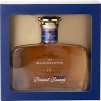 Der Blaauwklippen 10-Year Potstill Brandy leuchtet in einem schönen Bernsteinfarbton im Glas. So wunderbar wie die Farbe ist auch der Charakter