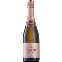 Schon mit seinem zarten Rosafarbton und der feinen Perlage begeistert der Plaisir Brut Rosé im Glas. Aromen von Birnen