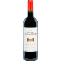 Château Les Rambauds Bordeaux Supérieur zeigt sich im Glas in leuchtendem Kirschrot. Das reichhaltige und vielschichtige Bukett offenbart Aromen roter und schwarzer Beerenfrüchte