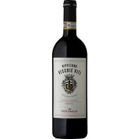 Der Nipozzano Vecchie Viti Chianti Rufina Riserva 2020 von Frescobaldi erstrahlt in mittlerem Rubinrot. In der Nase entfalten sich intensive fruchtige Aromen von wilden Beeren und Kirschen