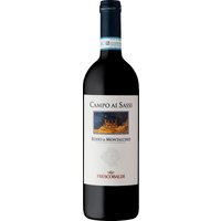 Der "Castel Giocondo Campo ai Sassi Rosso di Montalcino DOC 2022" aus dem Hause Frescobaldi besticht durch seine lebendige rubinrote Farbe und eine Aromenvielfalt