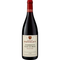 Der Chambertin-Clos de Bèze Grand Cru AOP 2022 der Domaine Faiveley aus der Côte de Nuits in Burgund präsentiert eine faszinierende Aromenvielfalt. In der Nase dominieren rote Beerenfrüchte mit einem leicht rustikalen Charakter. Am Gaumen entfaltet der mittelkräftige Wein eine süßliche Frucht