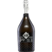 Der v8+ Piero Valdobbiadene Prosecco Superiore Extra Dry präsentiert sich im Glas in einem hellen Strohgelb mit einer zarten