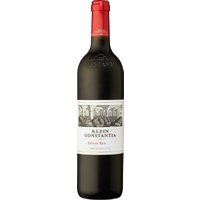 Der Klein WO Constantia Estate Red Blend präsentiert sich in einem intensiven Rubinrot. Sein Bouquet ist geprägt von schwarzen Johannisbeeren und Eiche