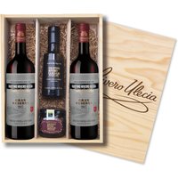 Hier kommt Rioja auf Spitzenniveau! Auf dem renommierten Weingut Faustino Rivero Ulecia Reserva entstehen neben großartigen Weinen auch noch viele weitere Köstlichkeiten. Von ausgezeichnetem Olivenöl bis zu edlem Rotwein-Gelée – das Weingut liefert ausgewählte Leckereien zu seinen Weinen einfach gleich mit. Eine perfekte Zusammenstellung für alle