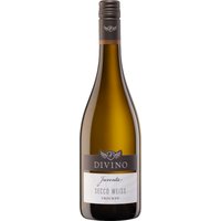 JUVENTA - Sommerliche Hochgefühle pur! Die jugendlich verspielte Weinlinie von Divino Nordheim-Thüngersheim steht für Lebensfreude und spontane Heiterkeit. Der Divino Juventa Secco Weiss präsentiert sich als prickelnder Genuss in der Nase mit einem ausdrucksstarken Duft vollreifer Äpfel und Zitrusfrüchte
