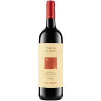 Der Poggio al Vento Brunello di Montalcino Riserva Bio von 2016 besticht durch seine intensive rubinrote Farbe und ein reichhaltiges Bouquet mit eleganten Kirschnoten