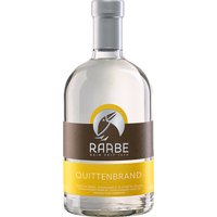 Schon der Duft von Raabe’s Quittenbrand Pfälzer Geister erinnert an Sommergärten: Feine Honignoten und reife Zitrusfrüchte verbinden sich mit dem aromatischen Profil von Birnen- und Apfelquitten. Die Quitten werden nach dem ersten Frost handverlesen und für 0