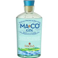 In der kristallklaren Farbe des Sibona Maeco Italian Premium Dry Gin spiegeln sich seine edlen Zutaten wider. Hergestellt von der Distilleria Sibona