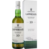 Laphroaig 10 ist der markante torfige Single Malt von Islay