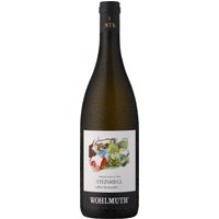 Ein leuchtend grüngelber Farbton zeichnet den Jahrgang 2022 des Gelben Muskatellers Ried Steinriegl vom Weingut Wohlmuth aus. In der Nase entfaltet er eine faszinierende Duftkomposition von Ananas