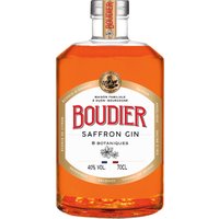 Der Saffron Gin von Gabriel Boudier S.A. beeindruckt durch eine einmalige tawny-orange Färbung