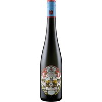 Im Weinglas erscheint der Hochheim Königin Victoriaberg Riesling Erste Lage in einer brillanten
