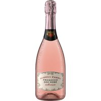 Der "Doppio Passo Asolo Prosecco Superiore Rosé Brut" von Botter Carlo besticht durch lebendige Blüten- und Himbeeraromen. Ein Hauch von subtiler Mineralität verleiht ihm eine weitere Dimension