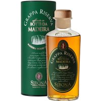 Sibona Grappa Riserva Botti da Madeira begeistert bereits beim ersten Eindruck mit einer strahlend strohgelben Farbe. Der Duft überzeugt durch eine einladende Fruchtigkeit