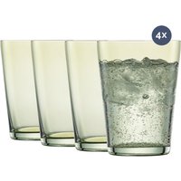 Eleganz trifft auf Funktionalität: Das Zwiesel Wasserglas "Together" im 4er Set zeigt sich in zeitloser Olivton-Färbung. Gefertigt von Zwiesel Kristallglas