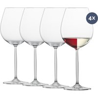 Eleganz und Funktionalität vereinen sich im Zwiesel Wasser-/Rotweinglas Muse 4er Set. Diese Gläser