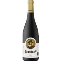Die Faustino V Riserva ist eine vollendete Rotweincuvée aus den Rebsorten Tempranillo und Mazuelo. Damit sich der komplexe Geschmack vollständig entwickeln konnte