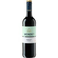 Der Weinbiet Merlot aus der Pfalz beeindruckt mit fruchtbetonten Aromen sowie dezent erdigen und kräuterigen Noten. Dieser trockene Rotwein der Weinbiet Manufaktur überzeugt durch eine intensive
