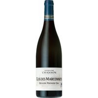 Der Beaune Clos des Marconnets von Domaine Chanson stammt aus dem Anbaugebiet Côte de Beaune in der Region Burgund. Der nördlich gelegene Weinberg "Les Marconnets" ist nach dem germanischen Volksstamm der Markomannen benannt und wurde 2021 mit Pinot Noir-Trauben bewirtschaftet. Leuchtend rubinrot im Glas entfaltet der Wein ein betörendes Bukett von Pfingstrosen und Veilchen