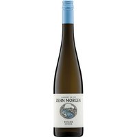 Der Zehnmorgen Riesling Trocken aus dem Jahrgang 2022 bringt bemerkenswerte Dynamik ins Glas. Er stammt vom Weingut In den Zehn Morgen an der Nahe