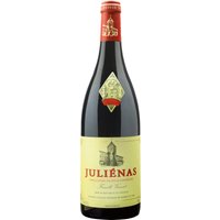 Der Château Fuissé Juliénas 2019 entführt in die faszinierenden Gefilde des Beaujolais. Er besticht durch eine rubinrote Farbe und ein feines Aroma von frischen Kirschen