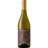 Ein heller Goldton kennzeichnet den Mont Rochelle Chardonnay 2023. Die Aromen von Zitrusfrüchten