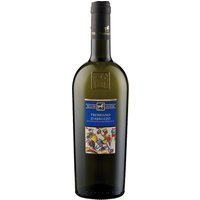 Der Tenuta Ulisse "Ulisse Trebbiano d'Abruzzo" 2024 präsentiert sich in einem strahlenden Strohgelb mit grünen Reflexen. Sein Bouquet offenbart intensive Aromen von weißen Früchten wie Pfirsich und exotischen Noten von Kiwi und Papaya. Am Gaumen überzeugt der Wein mit einem leichten