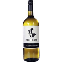Der Pfaffmann Grauburgunder 2024 vom Weingut Tina Pfaffmann fasziniert mit fruchtigen Aromen von Apfel und Zitrone. Dieser trockene Weißwein aus der Pfalz bietet einen seidigen Schmelz
