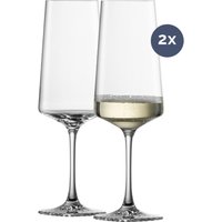Das Zwiesel Champagnerglas aus der Echo-Serie vereint klassische Erfahrung und moderne Technologie. Seit 1872 steht Zwiesel Kristallglas für hochwertige Glaswaren und technische Innovationen. Mit der Tritan Glass Protect Technologie werden die Langlebigkeit und Bruchfestigkeit der Gläser optimiert. Dieses 4er Set repräsentiert die langjährige Expertise und Qualität von Zwiesel und ist ideal für Sekt und Champagner. Ein gelungenes Zusammenspiel von Ästhetik und Funktionalität. Dieses Produkt ist maschinengeblasen. Höhe: 229 mm Diese Verpackung enthält 4 Stück.