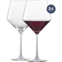 Das Zwiesel Rotweinglas Pure Burgunder im 2er Set verkörpert eine harmonische Verbindung von Eleganz und Funktionalität. Zwiesel Kristallglas schafft es